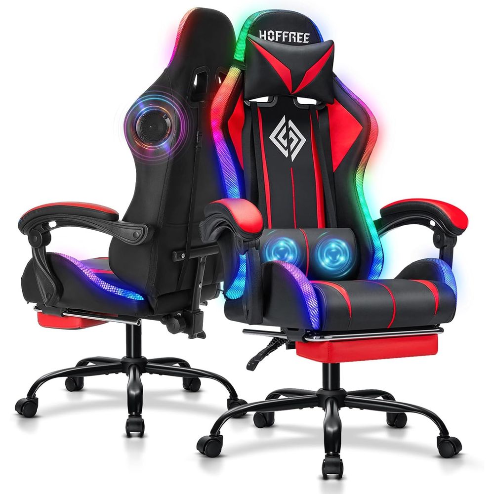 Video Gaming & Esports Usd Acc - Kursi Gaming RGB dengan Speaker Bluetooth