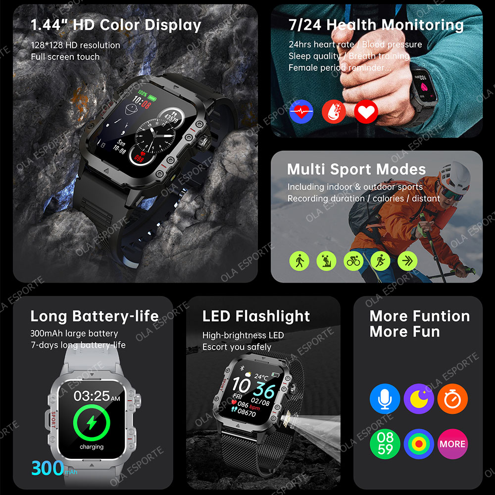Jam Tangan Pintar Militer Baru - Phase Esports & Gaming Festival ulasan dan harga