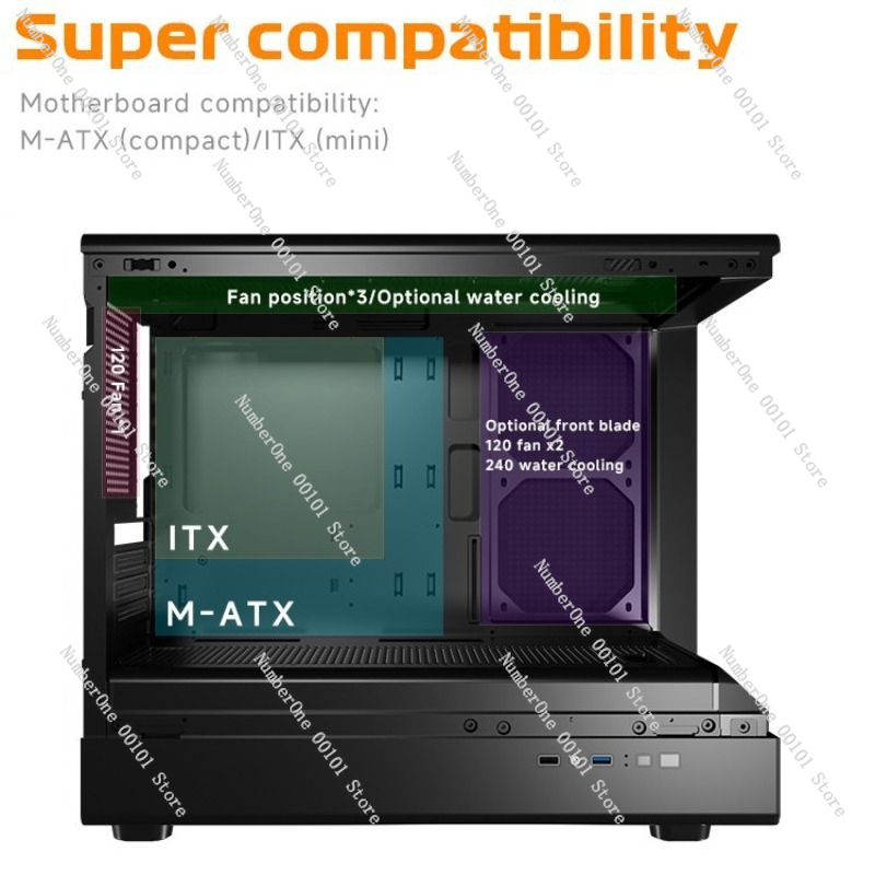 Casing PC Gaming Kaca Temper P - Esports Gaming Pc Build ulasan dan harga